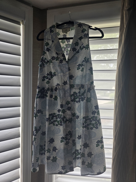 Tuckernuck Dresses & Skirts - Tuckernuck Sleeveless Collared Mini Dress in White, Blue, and Green